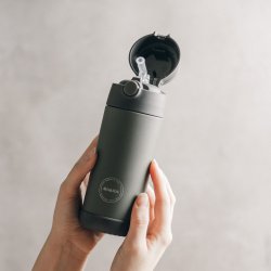 Aya &amp; Ida - Kids Straw Bottle 350 ml - Tropical Green