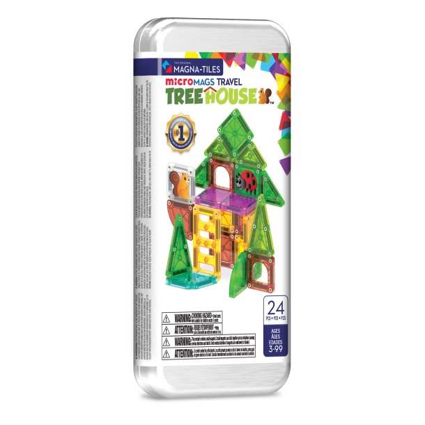 Magna-Tiles - Træhus rejsesæt 24 dele