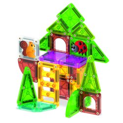 Magna-Tiles - Træhus rejsesæt 24 dele