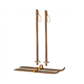 Maileg - Ski og skistave - Mor & far mus