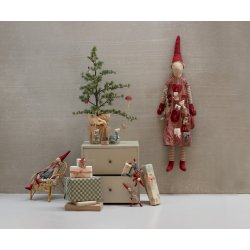 Maileg - Nisse str. 1 - Pige, Vinter mint kjole