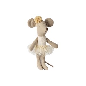 Maileg - Ballerinamus - Lillesøster - Råhvid