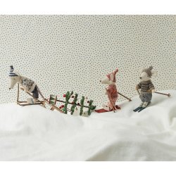 Maileg - Vintermus p&#229; ski - Far