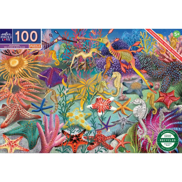 eeBoo - Puslespil 100 brk - S&#248;heste &amp; s&#248;stjerner