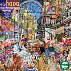 eeBoo - Puslespil 1000 brk - Artist Provisions