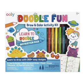 OOLY - Tegn og farv aktivitetssæt - Lær at doodle
