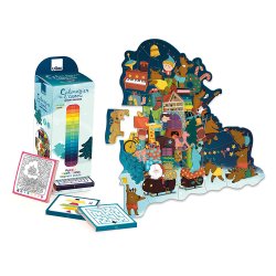 Vilac - Adventskalender - Adventst&#229;rn med magentisk puslespil 48 brk