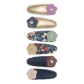 Mimi & Lula - 6 hårspænder - Mini Pansy Mabel Winter Ivy