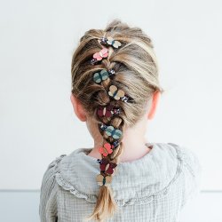 Mimi &amp; Lula - 6 hårelastikker - Bonnie Butterfly Winter Ivy