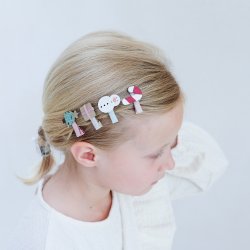 Mimi &amp; Lula - 8 Hårclips - Mini Reindeer Christmas