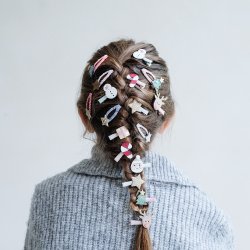 Mimi &amp; Lula - 8 Hårclips - Mini Reindeer Christmas