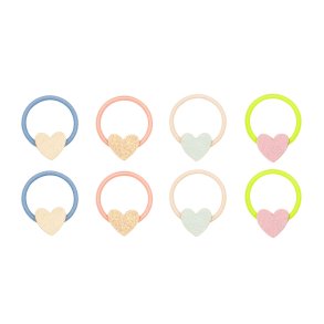 Mimi & Lula - 8 hårelastikker - Mini Dreamy Hearts Dreamland