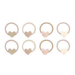 Mimi &amp; Lula - 8 h&#229;relastikker - Mini Heart Shimmer Enchanted