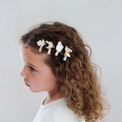 Mimi &amp; Lula - 8 h&#229;rclips - Mini Farm Animal Enchanted