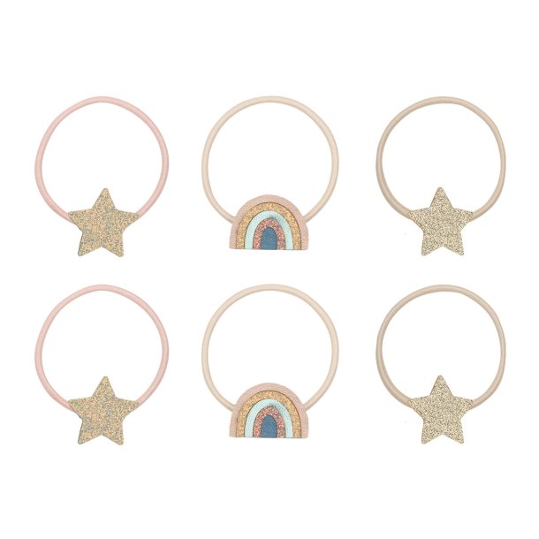 Mimi &amp; Lula - 6 h&#229;relastikker - Rainbow &amp; Star Celeste