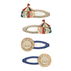 Mimi & Lula - 4 Hårspænder - Lion Circus