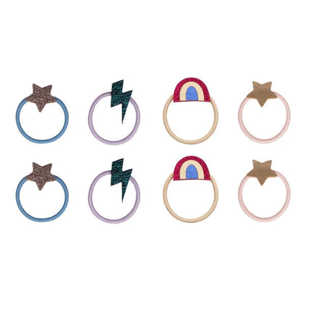 Mimi &amp; Lula - 8 H&#229;relastikker - Mini Rainbow Dancing Queen