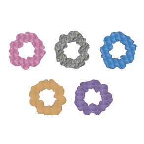 Mimi & Lula - 5 scrunchies - Dancing Queen