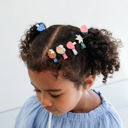 Mimi &amp; Lula - 8 h&#229;rclips - Mini Autumn Mushroom Village