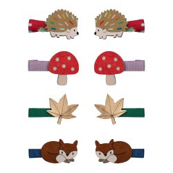 Mimi &amp; Lula - 8 h&#229;rclips - Mini Autumn Mushroom Village