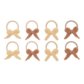 Mimi & Lula - 8 hårelastikker - Mini Granny Bow Kitty