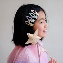 Mimi &amp; Lula - 4 hårspænder - Trailing Star My Little Unicorn