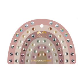 Mimi & Lula - Ørestickers 30 par - Pink Gem Earrings