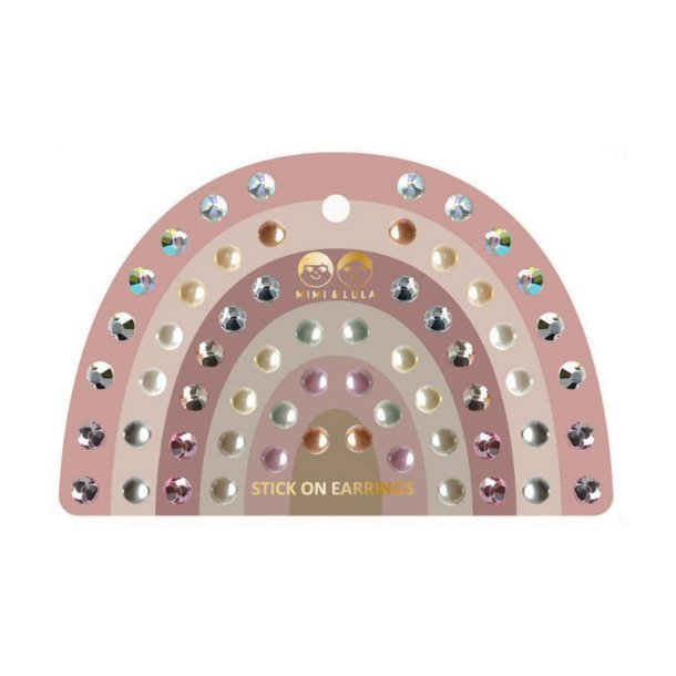 Mimi &amp; Lula - &#216;restickers 30 par - Pink Gem Earrings