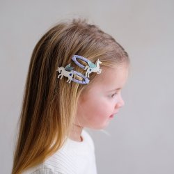 Mimi &amp; Lula - 4 hårspænder - My Little Unicorn