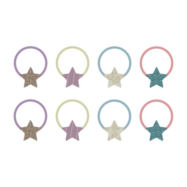 Mimi &amp; Lula - 8 hårelastikker - Mini Stellina My Little Unicorn