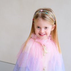 Mimi &amp; Lula - Dobbelt hårbøjle - Rainbow and Star My Little Unicorn