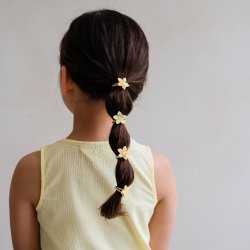 Mimi &amp; Lula - 6 hårelastikker - Mini Daffodil Spring on the Farm