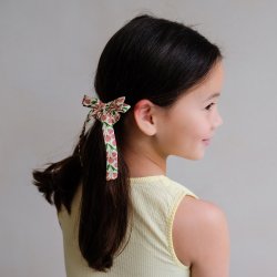 Mimi &amp; Lula - 4 scrunchies - Floral Bow Spring on the Farm