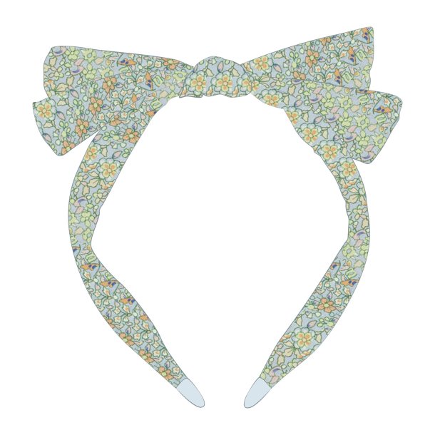 Mimi &amp; Lula - Hårbøjle - Floral Teal Edie Spring on the Farm