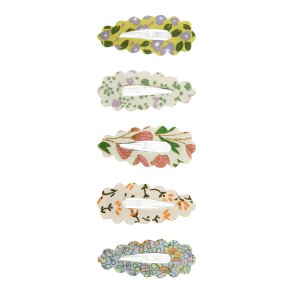 Mimi & Lula - 5 hårspænder - Scalloped Spring on the Farm