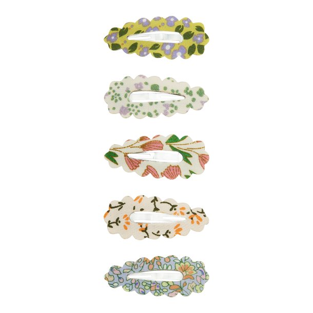 Mimi &amp; Lula - 5 hårspænder - Scalloped Spring on the Farm