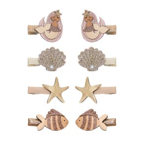Mimi & Lula - 8 hårclips - Mini Mermaid Ocean Pearl