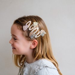 Mimi &amp; Lula - 4 hårspænder - Fishy Ocean Pearl