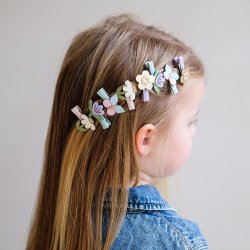 Mimi &amp; Lula - 8 hårclips - Mini Flower Garden Bouquet