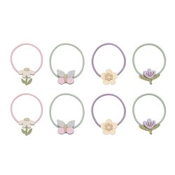 Mimi &amp; Lula - 8 hårelastikker - Flower Garden Bouquet