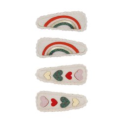 Mimi &amp; Lula - 4 hårspænder - Mabel Heartbeam