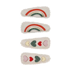 Mimi & Lula - 4 hårspænder - Mabel Heartbeam