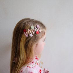 Mimi &amp; Lula - 5 hårspænder - Mini Heart Valentines