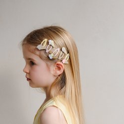 Mimi &amp; Lula - 5 hårspænder - Mini Ice Cream Peaches and Cream