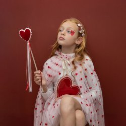 Mimi &amp; Lula - Taske med rem - Scalloped Heart Valentines