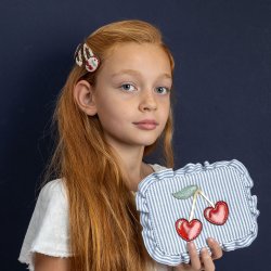 Mimi &amp; Lula - Skuldertaske - Striped Cherry Mon Cheri