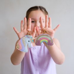 Mimi &amp; Lula - Nøglering - My Little Unicorn