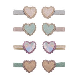 Mimi &amp; Lula - 8 Hårclips - Scalloped Heart