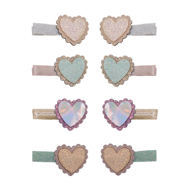 Mimi &amp; Lula - 8 Hårclips - Scalloped Heart