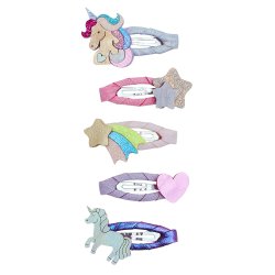 Mimi &amp; Lula - 5 Hårspænder - Mini Unicornland